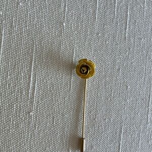 Yellow Enamel Rose Lapel Pin
